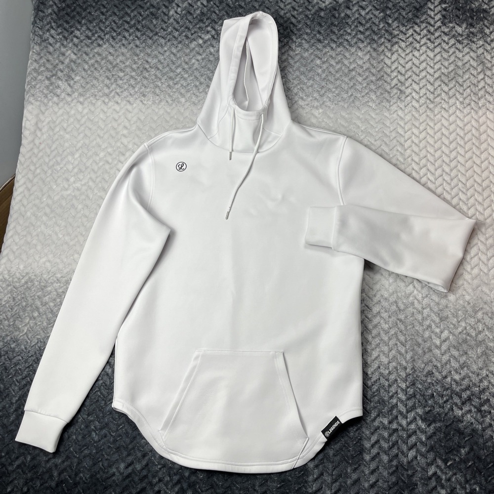 Legends Hoodie Sweatshirt Mens Large White Stretch Pullover Kangaroo Pocket Tech